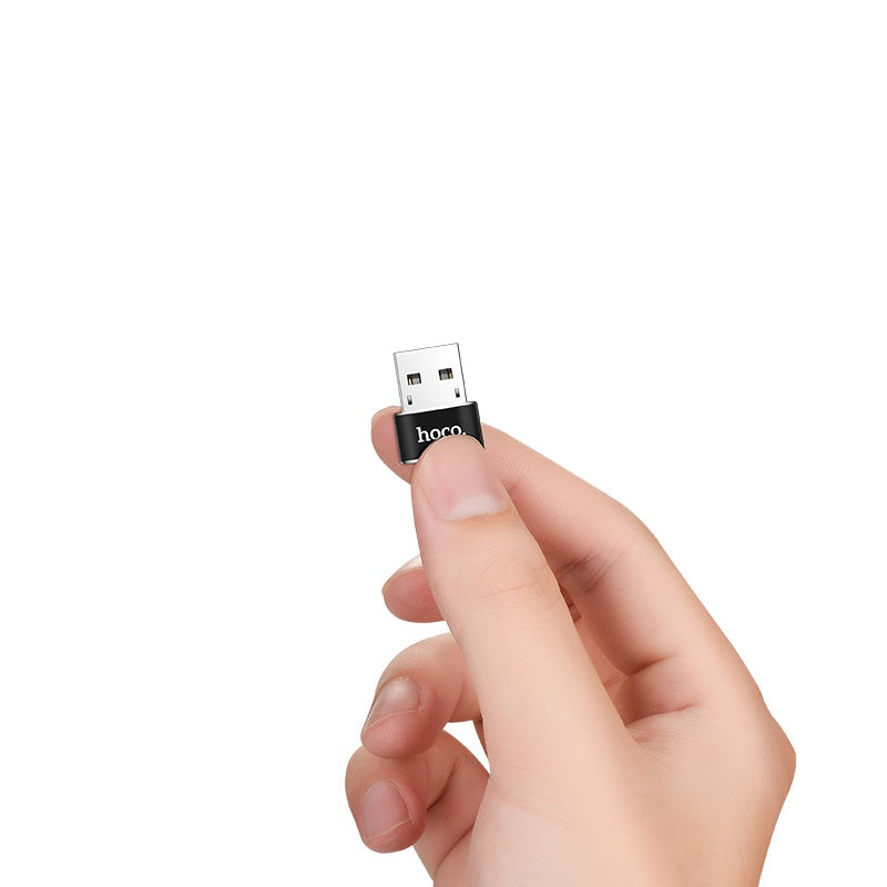 Hoco Adapter USB-A to Type-C «UA6» charging data transfer convertor Hoco Adapter USB-A to Type-C «UA6» charging data transfer convertor